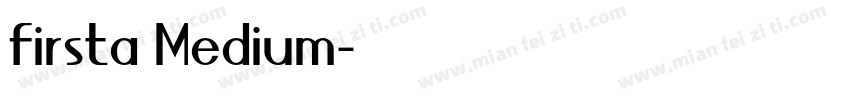 firsta Medium字体转换
